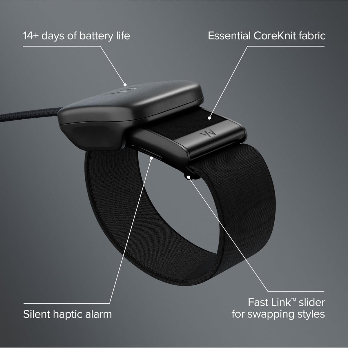 WHOOP 5.0 Peak Fitness Band with 12-Month Membership | Screen-free 24/7 Health Tracker, 14+ Day Battery, IP68