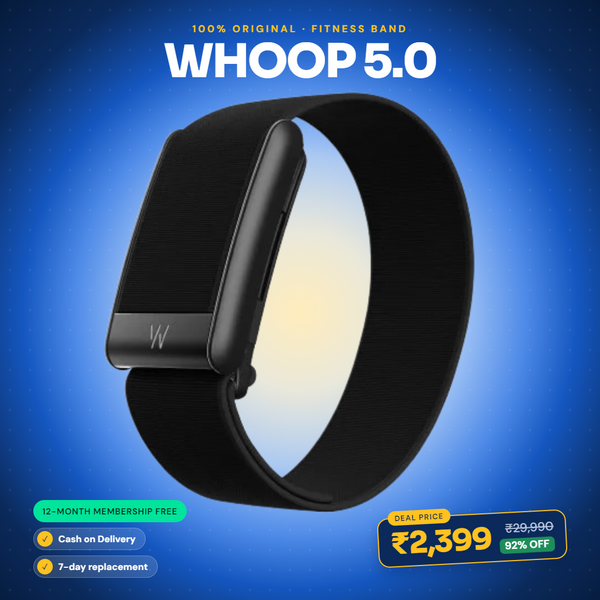 WHOOP 5.0 Peak Fitness Band with 12-Month Membership | Screen-free 24/7 Health Tracker, 14+ Day Battery, IP68