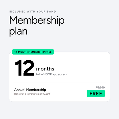 WHOOP 5.0 Peak Fitness Band with 12-Month Membership | Screen-free 24/7 Health Tracker, 14+ Day Battery, IP68